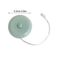 thumbnail image 2 of Mouliraty Mini Small Tape Measure Portable Student Meter Ruler Soft Ruler Tape Measure Three Circumferences Legs Waist Chest Measurement Clothes Ruler, 2 of 5