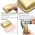 thumbnail image 2 of Office/Home PU Leather Mouse Wrist Rest Support Pad Mat Interior Soft Memory Foam for Magic Mouse Surface Mouse and Most of Wireless Wired Bluetooth Mouse Durable/Non-Slip, 2 of 7