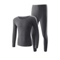 thumbnail image 5 of Sakmal Womens Thermal Underwear Set Plus Size Winter Sleepwear Warm Gray Ladies Base Layer Sizes L-4XL, 5 of 5