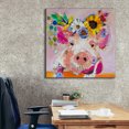 thumbnail image 6 of Epic Graffiti 'Miss Piggy' by St. Hilaire Elizabeth, Canvas Wall Art, 37"x37", 6 of 8