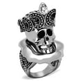thumbnail image 1 of Haut de Bague en Acier Inoxydable Poli Haut SZ 10 TK1201-10, 1 of 4
