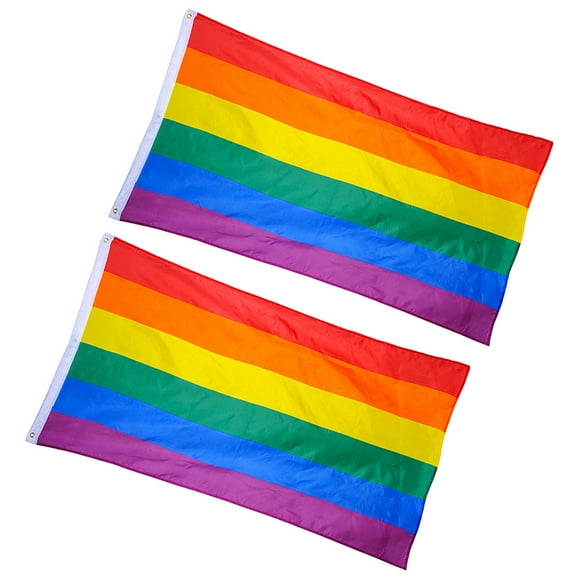 Masteelf 3 X5ft Rainbow Flag Reusable Flag LGBT Pride Flag 150.00X90.00X0.10CM