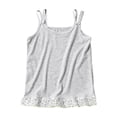 thumbnail image 5 of hengsof Girls Cute Ruffled Sleeveless Double Strap Tank Top, Daily Breathable Soft Layering Undershirt for 3-13 Years, 5 of 8