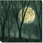 Sullivans Darren Gygi Full Moon Canvas, Museum Quality Giclee Print, Gallery Wrapped, Handcrafted in USA 5"W x 5"L Blue