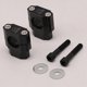 thumbnail image 4 of 2x Adaptador de elevadores de manillar de motocicleta universal de aluminio Negro Baoblaze Elevador de manillar, 4 of 4