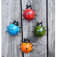 thumbnail image 1 of Juego decorativo de arte de pared de jardín de metal de 4 lindas esculturas de pared para exteriores de mariquitas Namotu HMHZ1019, 1 of 7