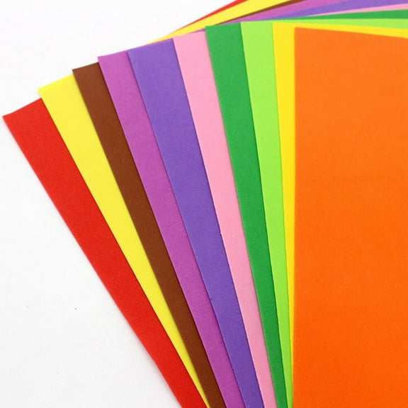 WHAMVOX  50 Pcs Foam Crafting Colored Sponge Paper Flexible Garment Making