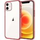 thumbnail image 1 of Case Compatible with iPhone 12 Mini 5.4-Inch, Shockproof Phone Bumper Cover, Anti-Scratch Clear Back (Red), 1 of 4