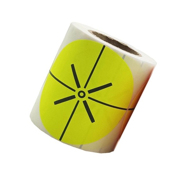 Qualitchoice 200 Pieces Shooting Targets Fluorescence Paper Self Adhesive Targets High Visibility Yellow