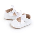 thumbnail image 4 of Yoyauz Baby Girl Mary Jane Shoes Anti Slip Rubber Sole Ballet Slippers Princess Dress Wedding Shoes Newborn Kids Shoes Toddler Shoes（0-12 Month）, 4 of 11