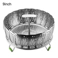 thumbnail image 1 of Fuente para cocinar al vapor plegable de acero inoxidable (9 pulgadas), 1 of 14