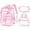 A2.Gradient Pink, variant on Clear Backpack for Girls, 3PCS Heavy Duty PVC Transparent Girls Backpack with Lunch Box & Pencil Case School Stadium Approved (Gradient Pink)