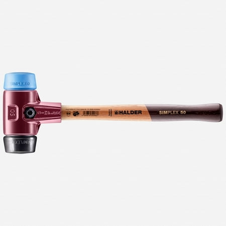 

Halder Simplex Mallet with Soft Blue Rubber/Black Rubber Inserts and Cast Iron Housing 1.97 / 38.63 oz.