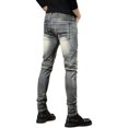 thumbnail image 4 of Pantalones vaqueros de estilo hip hop para hombre, nuevos pantalones vaqueros de estilo rockero, de verano, estilo Kpop, de lujo, estilo retro, apilados, clásicos, de alta calidad, 4 of 5