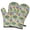 Pioneer Flower Floral-2, variant on Pioneer Flower Floral Print Pattern Oven Mitt 2-Pack Set, Heat Resistant Kitchen Gloves, 7.7" X 12"