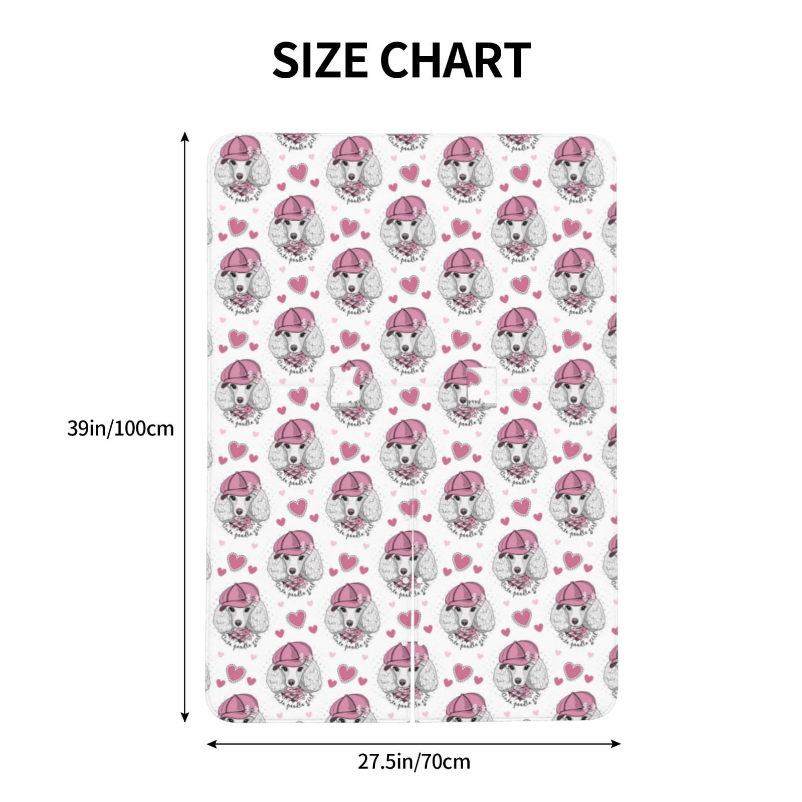 Naloa Cute Poodle Dog Baby Car Seat Cover, Breathable Baby Carrier Cover, Multiuse Baby Carrier Cover & Nursing Breastfeeding Cover
