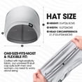 thumbnail image 5 of Cooling Skull Cap for Men Women AURORADY Lightweight Breathable Beanie Hat, Thin Quick Dry Running Cap for Cycling, Grey One Size Bomber Hats, 5 of 7