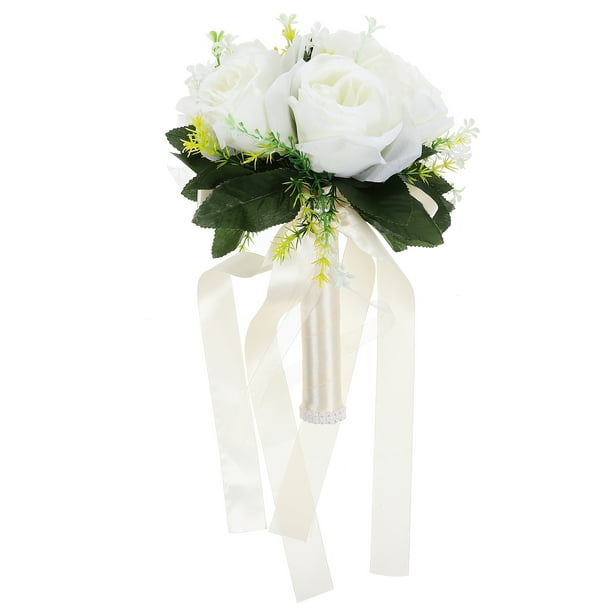 KAKOWELY Ramo de flores artificiales de simulación, ramo de flores artificiales, ramo de novia para boda