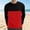 Red, variant on JOANKDMI Casual Long Sleeve T-Shirts for Men Color Block Crewneck Lightweight Pullover Tops for Spring Fall Everyday Wear Basic Activewear Tees Athletic Fit Lounge