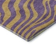 thumbnail image 3 of Addison Rugs Mayfield Premium Machine Washable Transitional Animal Print Purple Rectangle Rug, 9' x 12', 3 of 6