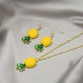 thumbnail image 6 of Fiaya Women Pineapple Earrings Necklace Pendant Set, Cute Tropical Fruit Jewelry Setof 3, Pendant Jewelry Accessories for Women, 6 of 8