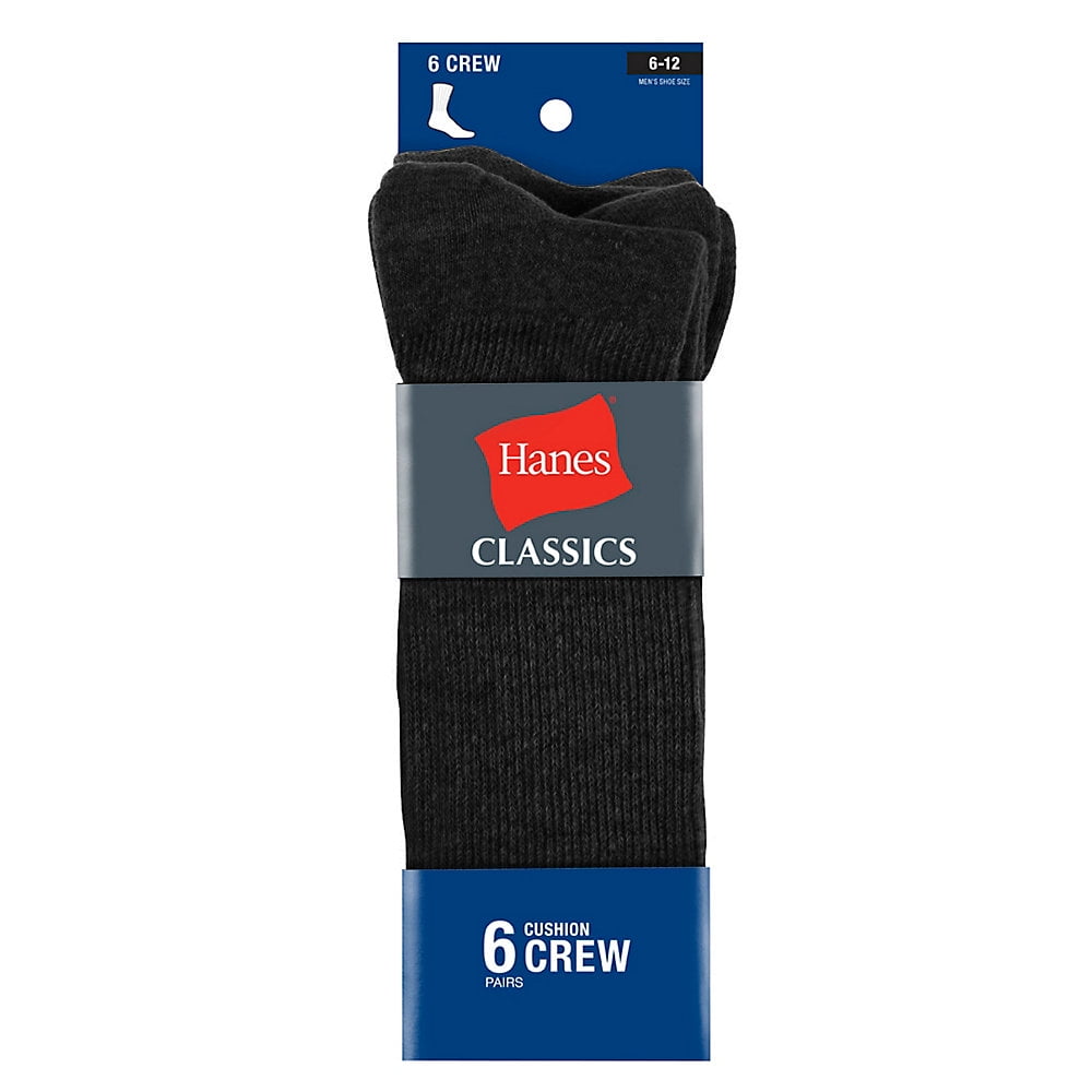 Hanes Ultimate Men's ComfortSoft® Crew Socks 6Pack CL85