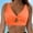 012Orange, variant on Generic Bikini Tops for Women Cropped Tankini Tops Padded Knot Twist Cut Out keyhole Tank Swimwear Top Training Gym Bra