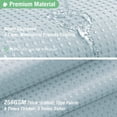 thumbnail image 3 of Fog Blue Waffle Shower Curtain, Heavy Duty Fabric Shower Curtain for Bathroom, Luxury Weighted Bathroom Shower Curtain Set, Polyester Blend Cloth with 12 Hooks, 3 of 10