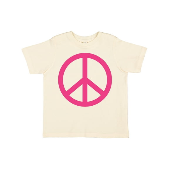 Inktastic Pink Peace Sign Girls Toddler T-Shirt