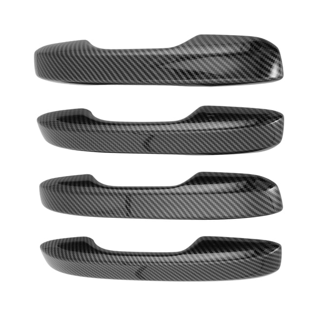 Protector de Cubierta de Manija de Puerta para Honda Civic Accord CRV HRV 2023-2025 Cubierta Exterior de Manija de Puerta de Fibra de Carbono Negra
