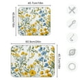 thumbnail image 5 of Yayeee Dish Drying Mat for Kitchen Counter Ultra Absorbent Easy Clean Pad 18x16", Yellow Floral, 5 of 7