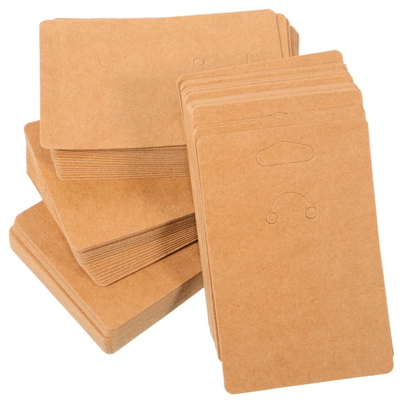 TABLZONE 100 Pcs Keychain Packaging Cards for Key Chain Holder Display, Small Accessories Organizer and Retail Display