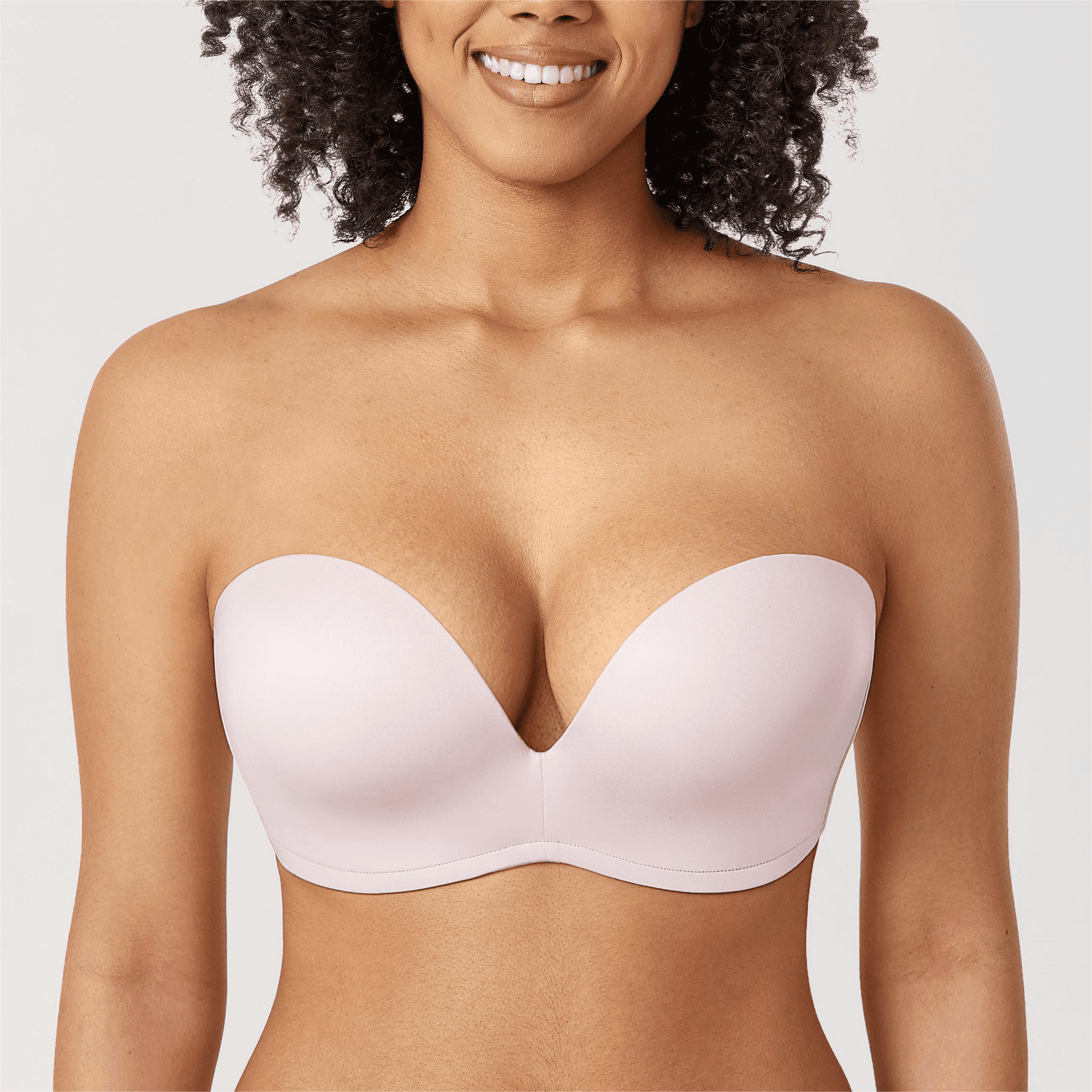 Women's Slightly Lined Lift Support Invisible Seamless Plunge