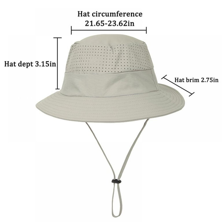 Fishing Hat and Safari Cap, with Sun Protection