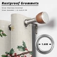 thumbnail image 2 of Outdoor Curtains for Patio Waterproof, Christmas Outdoor Privacy Panels Grommet, Xmas Snowman Truck Snowflake Tree Balls Rustic Blackout Outside Curtains for Porch/Cabana 54"x108", 2 Panels, 2 of 8