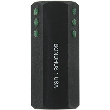 Bondhus 33221 1" ProHold Socket Hex Bit without Socket w/ProGuard Finish,2.5"