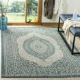 thumbnail image 2 of SAFAVIEH Courtyard Avi Traditional Indoor/Outdoor Area Rug, 5'3" x 7'7", Light Grey/Teal, 2 of 10