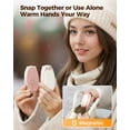 thumbnail image 2 of Hand Warmers Rechargeable – Cute Bear, 2 Pack Magnetic Hot Hands, Reusable Electric Pocket Heater, Great Gift for Daughter, Kids, Wife, or Bestie, Portable for Outdoor & Camping, 2 of 2