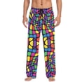 thumbnail image 7 of FORMRS Mens Pajama Pants with Pockets Sleepwear Lounge Bottoms Sizes S-2XL, Colorful Psychedelic, 7 of 7