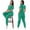 Green, variant on Multicolour Suit Nurse Scrubs Set Medical Clinical Clothes Doctor Nursing Uniforms