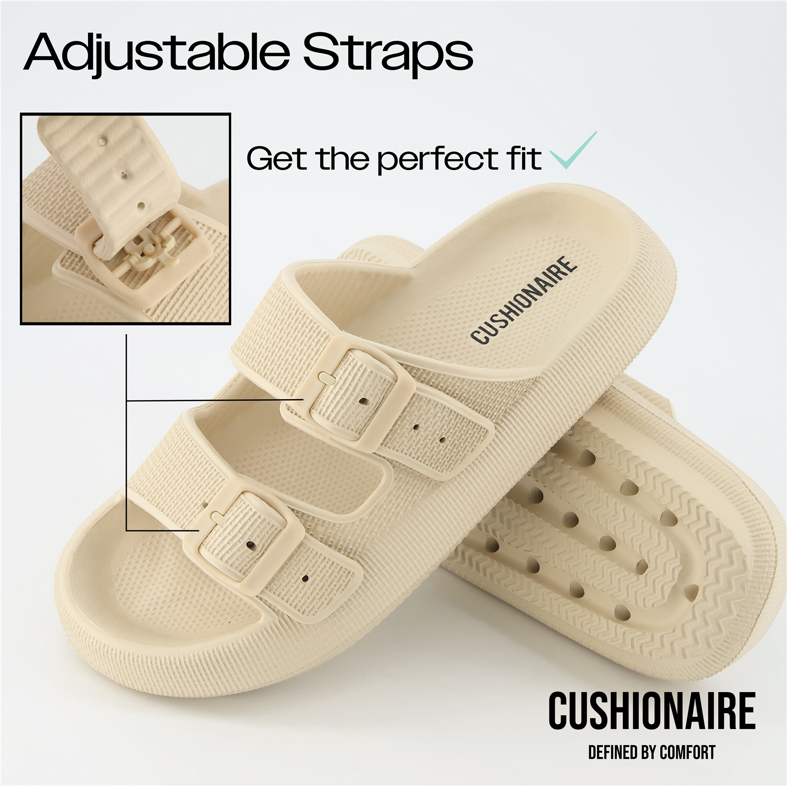 CUSHIONAIRE Fame Pillow Recovery Sandals for Women photo 5