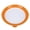 Orange, variant on Suodoka Food Preservation Tray Multipurpose Round Shape Reusable Vacuum Sealing Stackable Food Storage Tray for Kitchen Tool Red (11.22 inches / 28.5 cm)