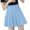 Sky Blue, variant on PMVFHDE Womens High Waist Pleated Mini Skirt Casual A Line Tennis Skirts For Women Solid Color Trim Short Skirt Navy