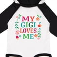thumbnail image 3 of Inktastic My Gigi Loves Me Girls Apparel Gift Baby Girl Long Sleeve Bodysuit, 3 of 4