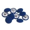 thumbnail image 1 of Unique Bargains 10pcs 28L Fabric Cloth Covered Button 18mm Round Metal Shank Sewing Buttons for Suits Dress Blouses, Navy Blue, 1 of 5