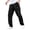 Black, variant on Mens Pants Multi Pocket Workwear Protection Casual Straight Leg Pants,Size S-3XL