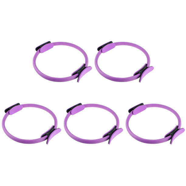 5uds. Círculo de yoga Pilates Anillo Hombres Mujeres Gimnasio Fitness Equipo de entrenamiento Púrpura