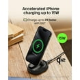 thumbnail image 3 of Belkin Convertible Magnetic Charging Stand 15W - MagSafe-Compatible Fast Qi2 Charger, Charger for Apple iPhone 16, 16 Plus, 16 Pro, 16 Pro Max, 16e, iPhone 15 & 14, Apple Airpods Pro- Black, 3 of 8