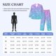 thumbnail image 4 of Fotbe Multicolor Glitter Pijama de Hombre con Estampado de Manga Larga, Conjunto de 2 Piezas, Ropa de Dormir Suave y Cómoda con Bolsillos-Large, 4 of 7
