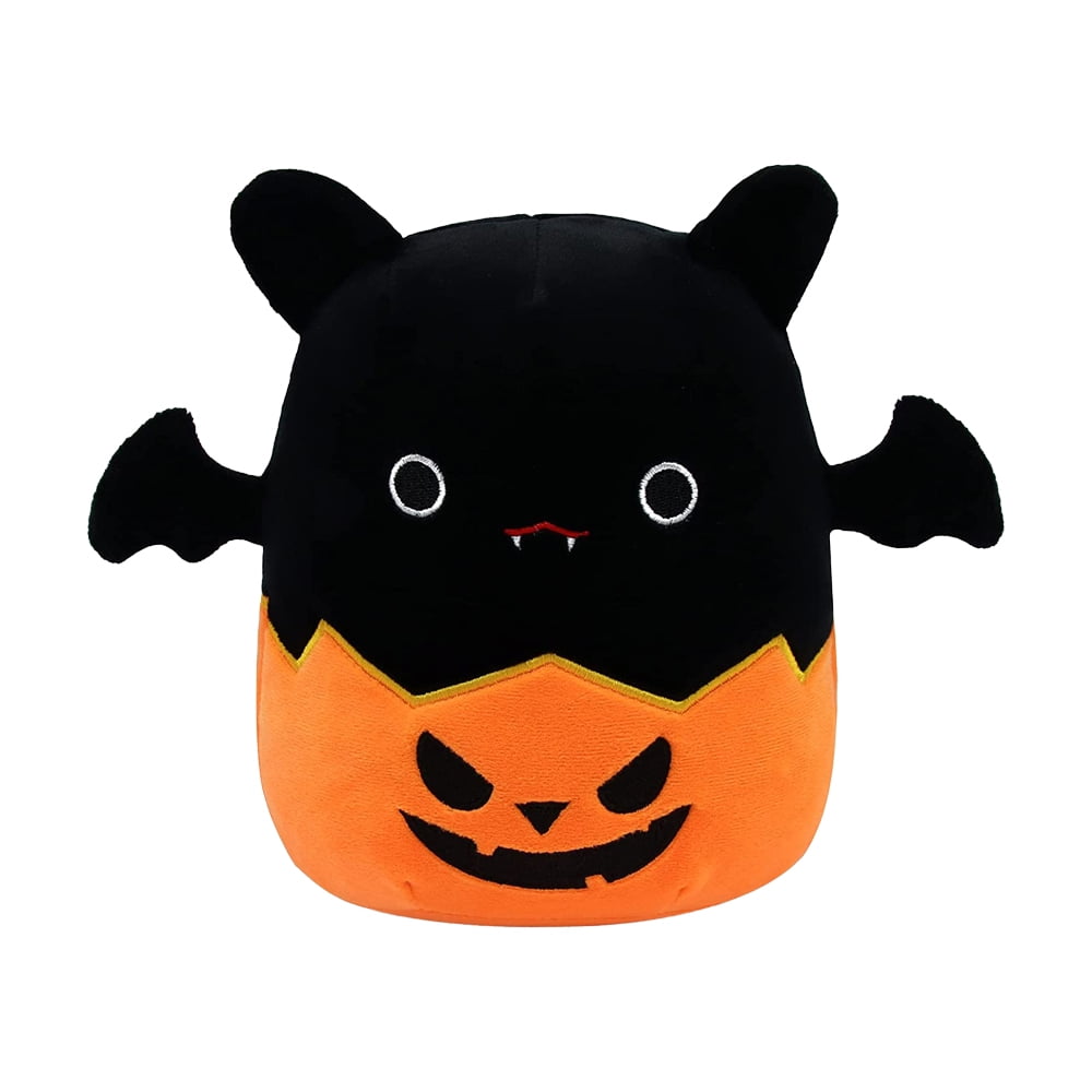 Black Bat Plush Pillow, Bat Stuffed Animals Pumpkin Bat Plushies, Bat